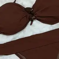 Biquini Tomara Detalhe Elo Morena Rosa Ref 8086  - imagem 1