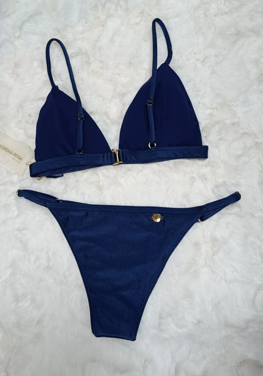 Biquini Cortininha Detalhe Fecho Morena Rosa Ref 7777 