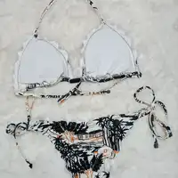 Biquini Cortininha Ripple Com Detalhe Transpassado Morena Rosa Ref 7772 - imagem 1