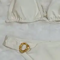 Biquini Cortininha Alongado Detalhe Orgânico Morena Rosa Ref 8502 - imagem 2