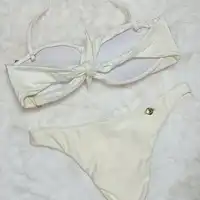 Biquini Tomara Que Caia Com Torção Off Morena Rosa Ref 8499 - imagem 2