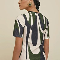 Blusa Decote Redondo Estampada - imagem 2