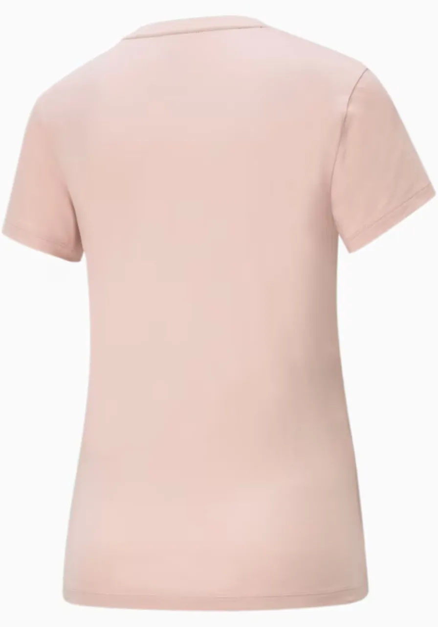 Camiseta Essentials ESS Logo Puma Rosa Claro