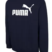 Blusão Moletom ESS Big Logo Crew Fl Azul  - imagem 1