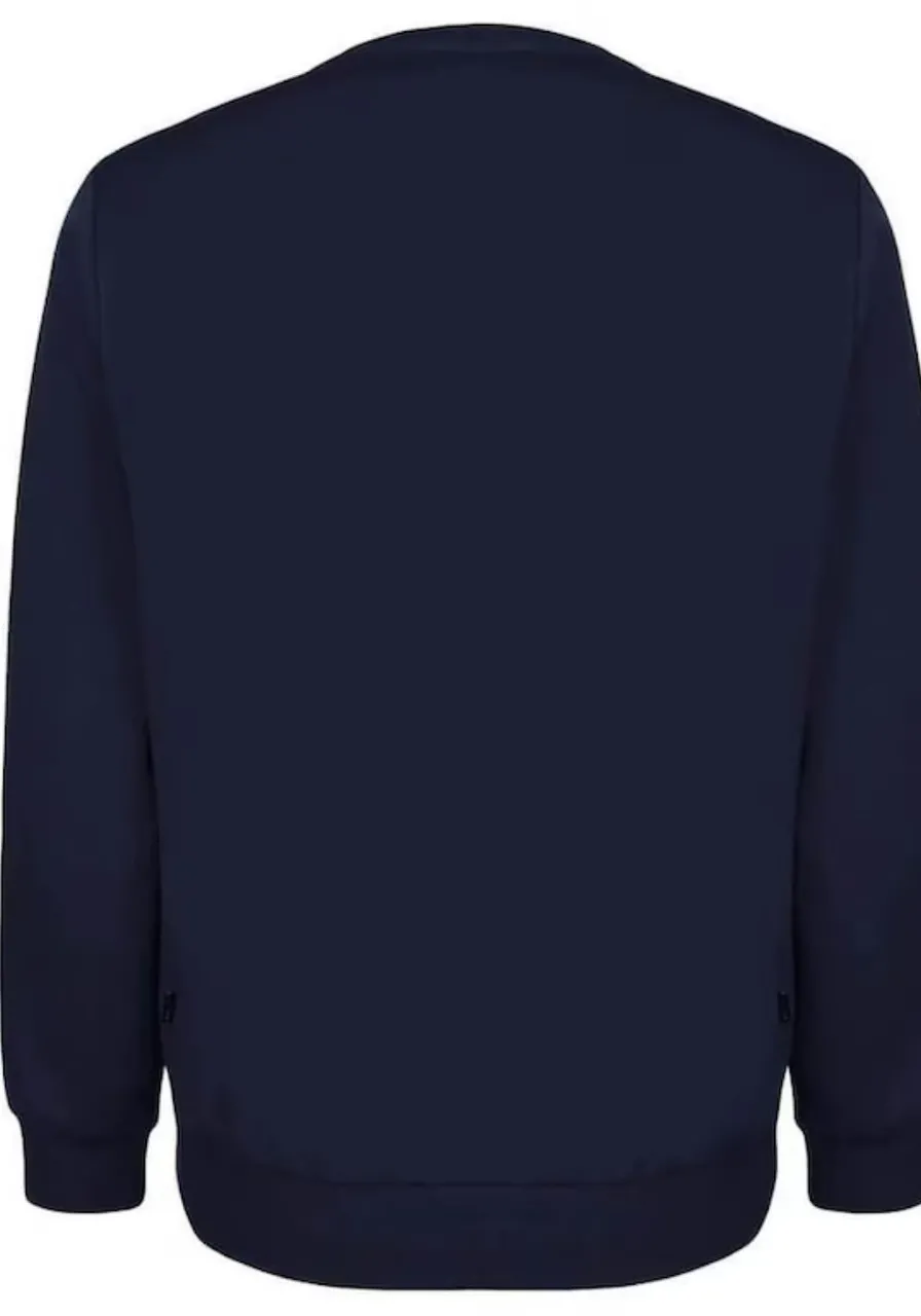 Blusão Moletom ESS Big Logo Crew Fl Azul 
