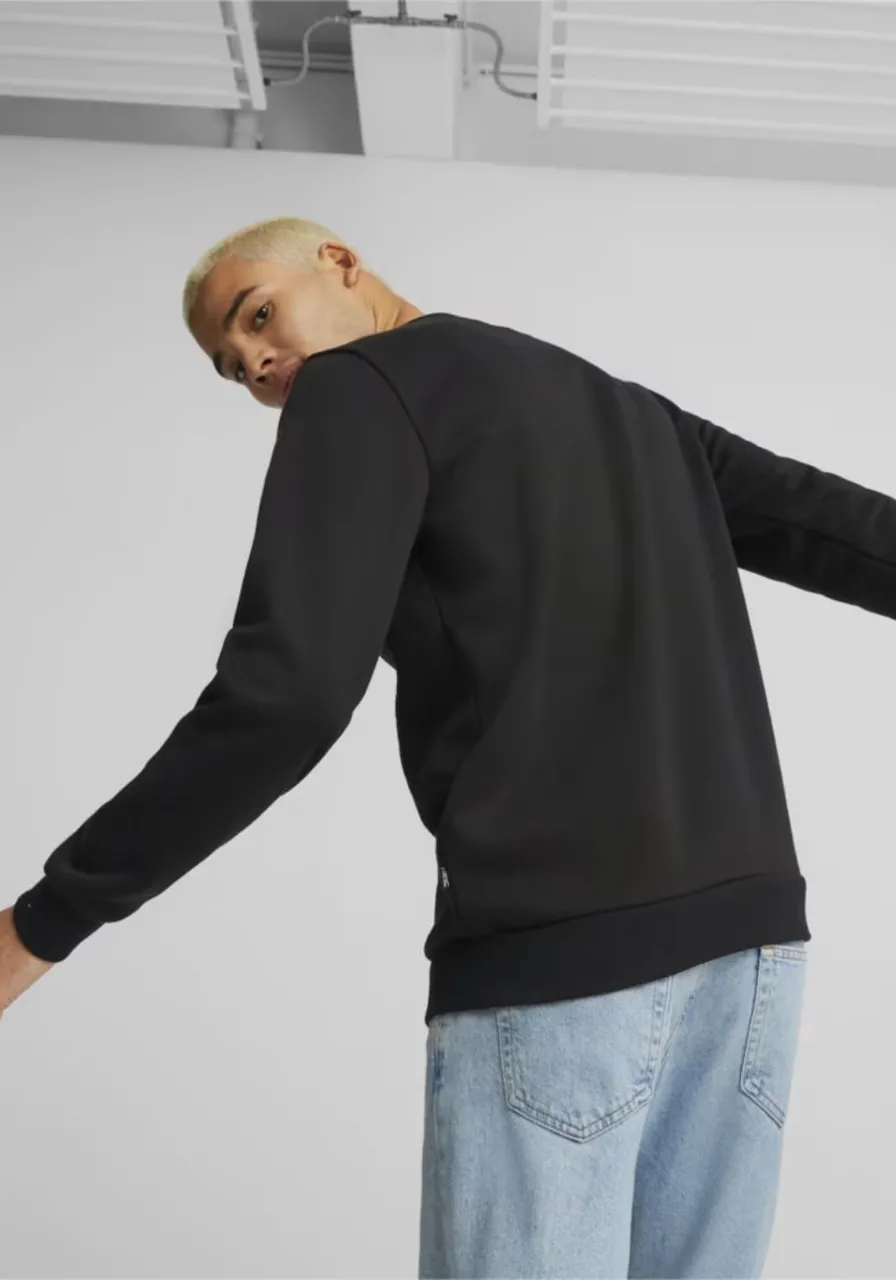 Blusão Moletom ESS Big Logo Crew Preto