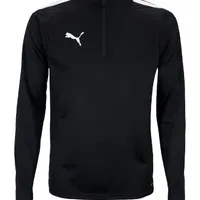 Jaqueta Teamliga 1/4 Zip Top Puma Black - imagem 2