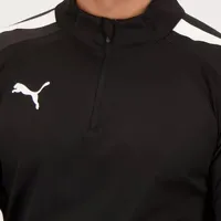 Jaqueta Teamliga 1/4 Zip Top Puma Black - imagem 1