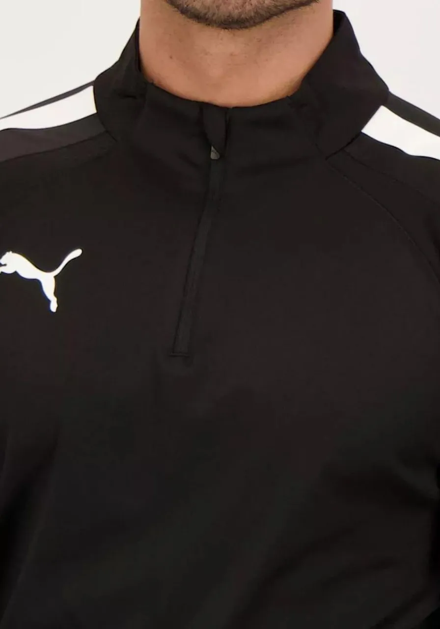 Jaqueta Teamliga 1/4 Zip Top Puma Black