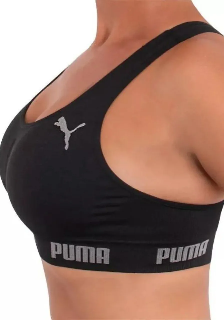 Top Sem Costura Puma Preto