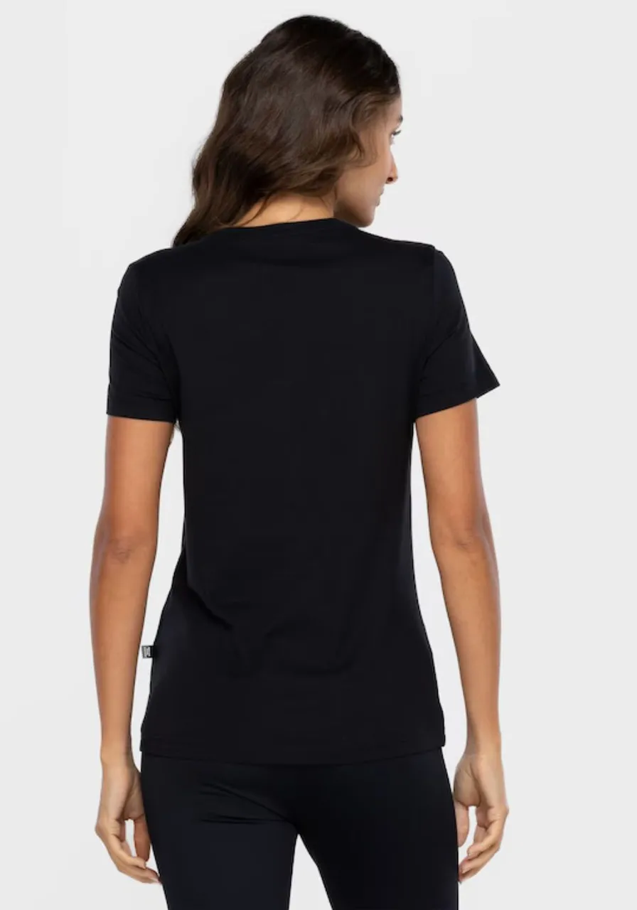 Camiseta Ess Smal Logo Puma Preto
