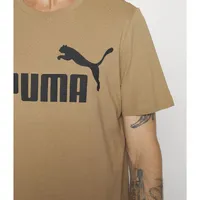 Camiseta Ess Logo Tee Puma Marrom - imagem 3