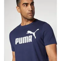 Camiseta Ess Logo Tee Puma Azul  - imagem 2