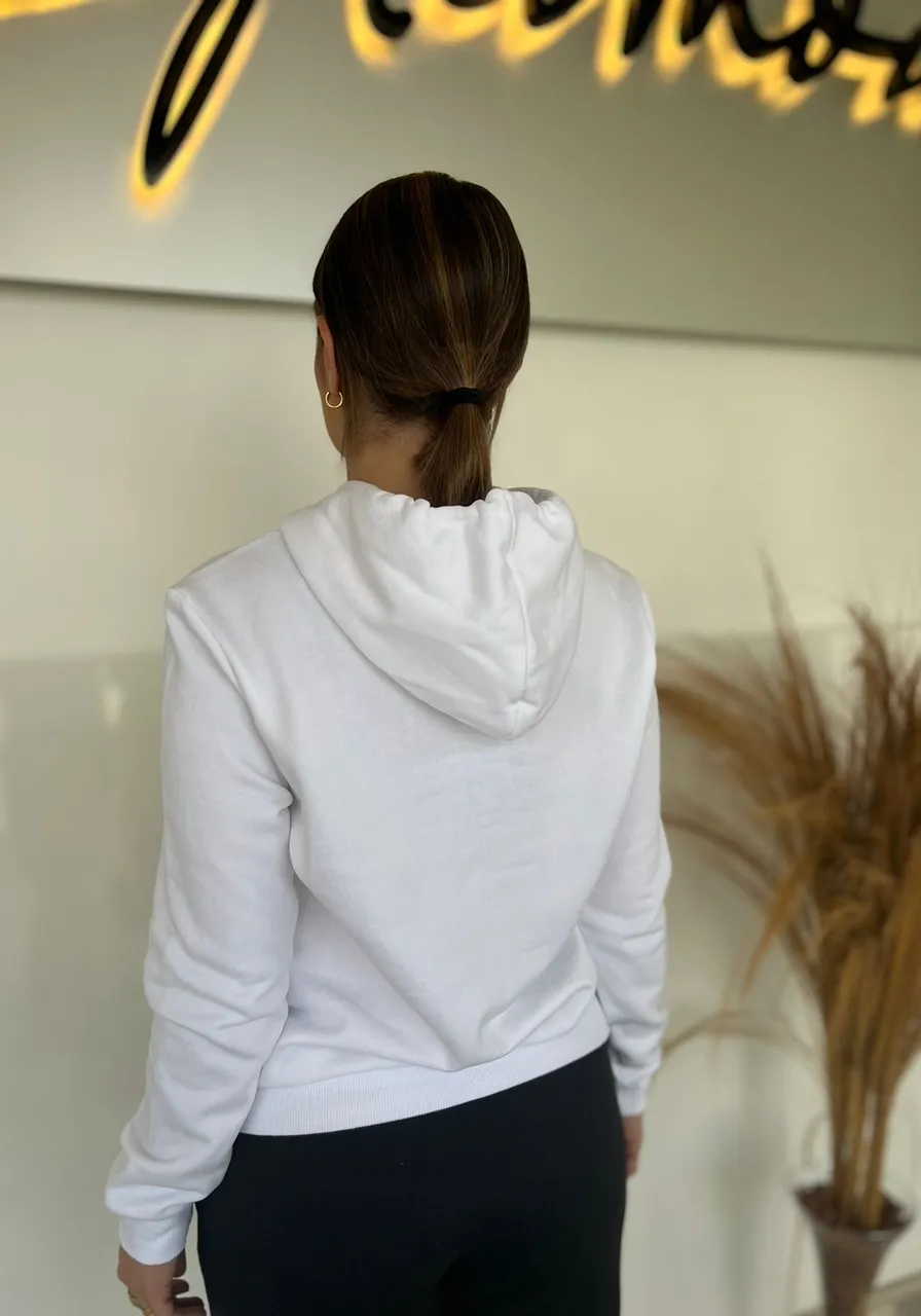 Blusão ESS Logo Hoodie Puma Branco