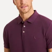 Camiseta Polo Piquet Classica Reserva Vinho - imagem 1