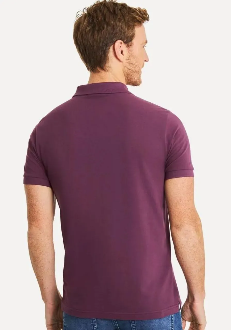 Camiseta Polo Piquet Classica Reserva Vinho