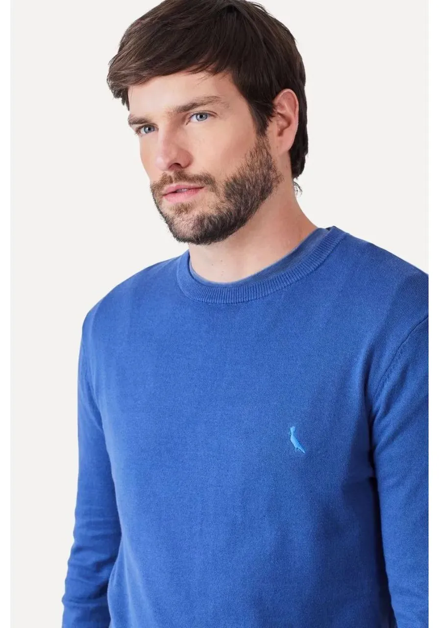 Suéter Tricot Gola Careca Reserva Azul