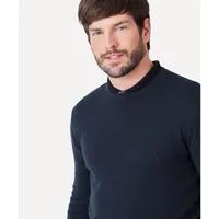 Suéter Tricot Gola Careca Reserva Preto - imagem 1