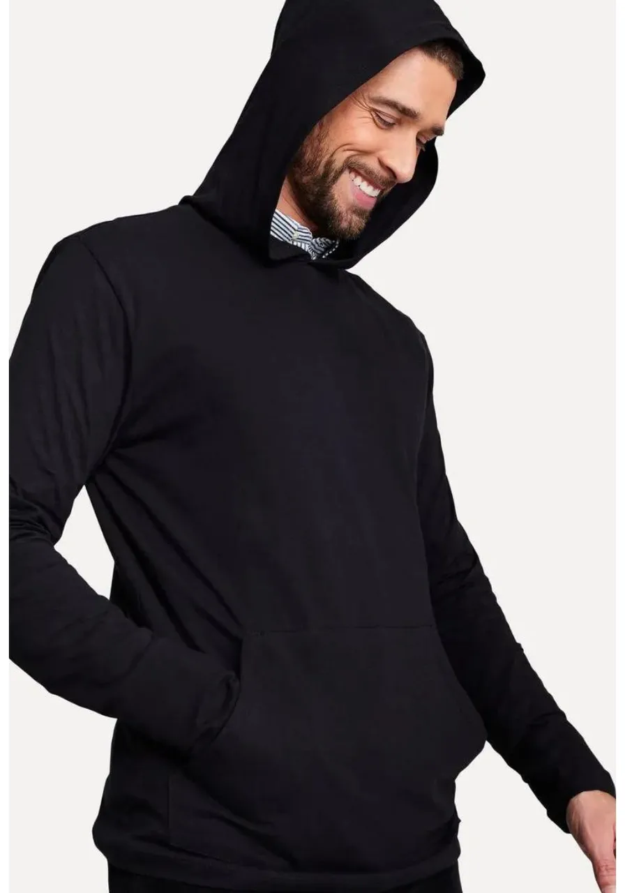 Blusão Hoodie Com Capuz Preto