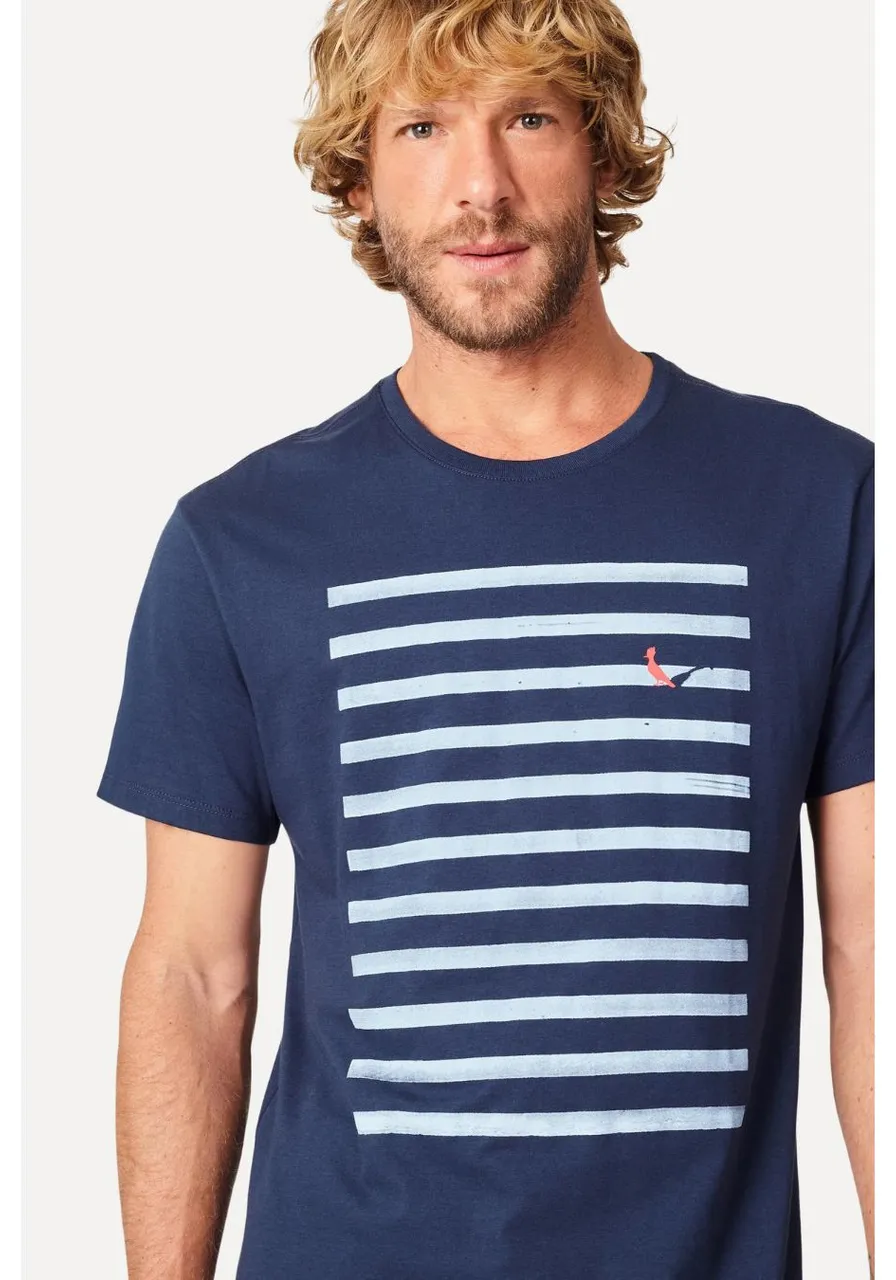 Camiseta Estampada Faixas Reserva
