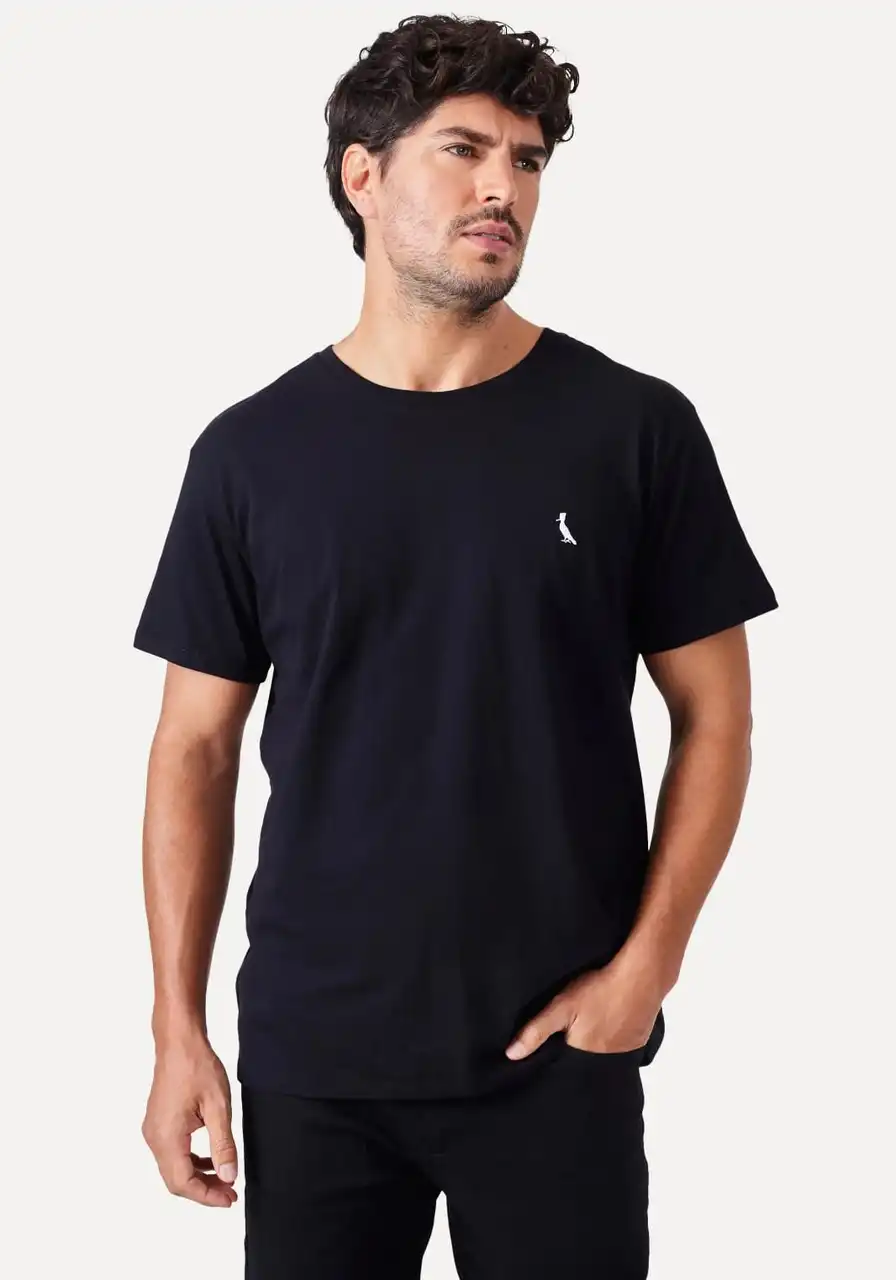 Camiseta Regular Vento Preta Reserva Ref 9398