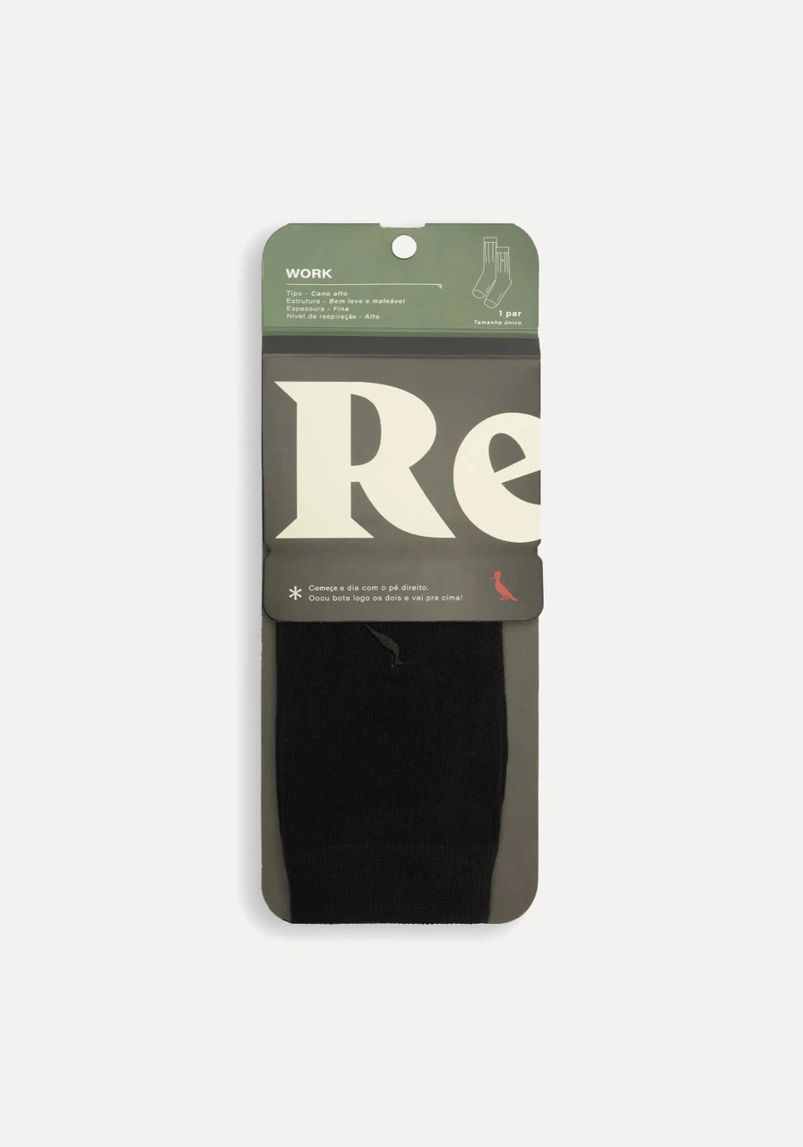 Meia RSV Work Uni Azul Escuro Ref 15135