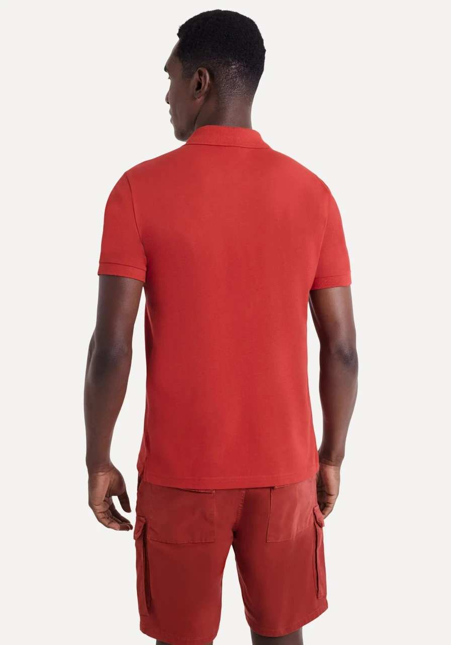 Polo Piquet Classica Reserva Vermelha Ref 9390