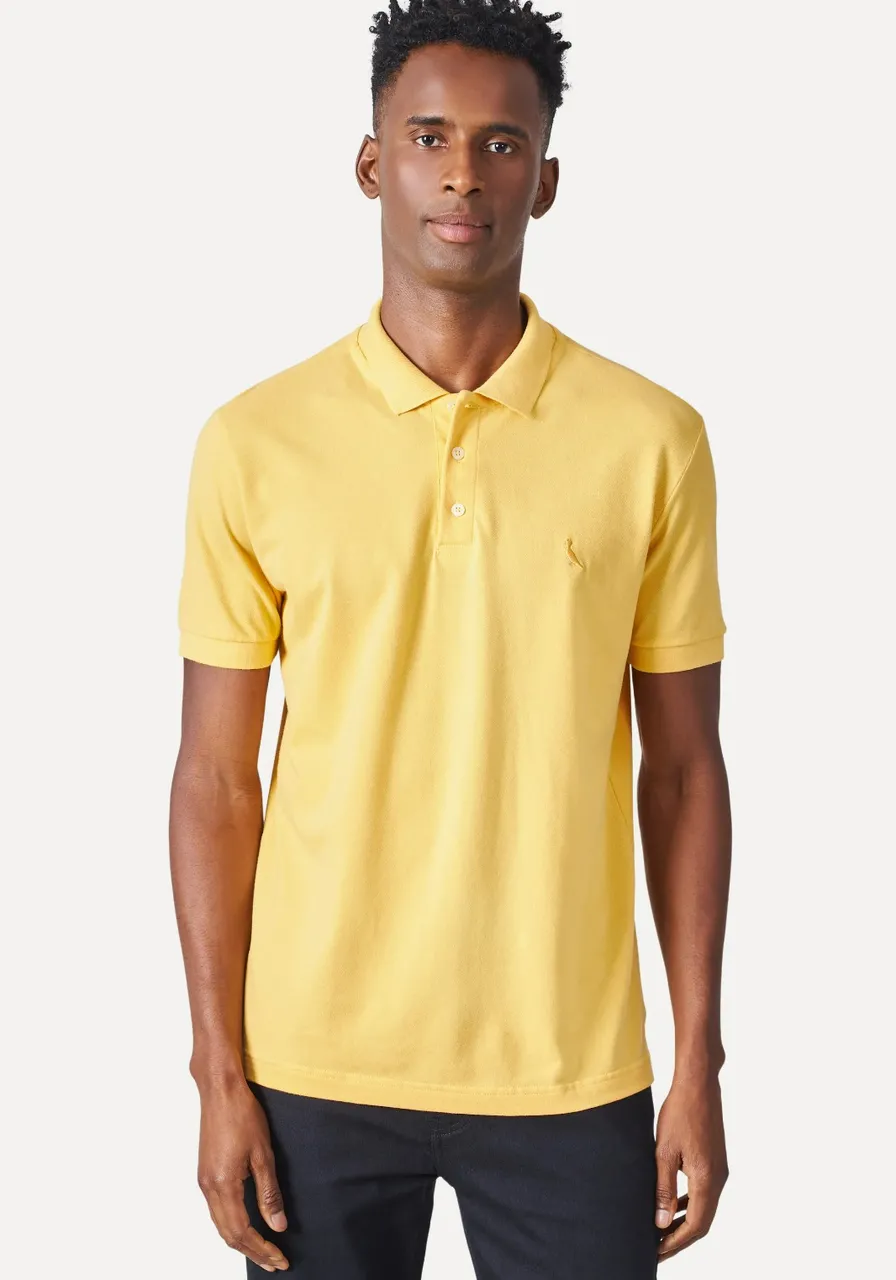 Polo Piquet Classica Reserva Amarela Ref 9390