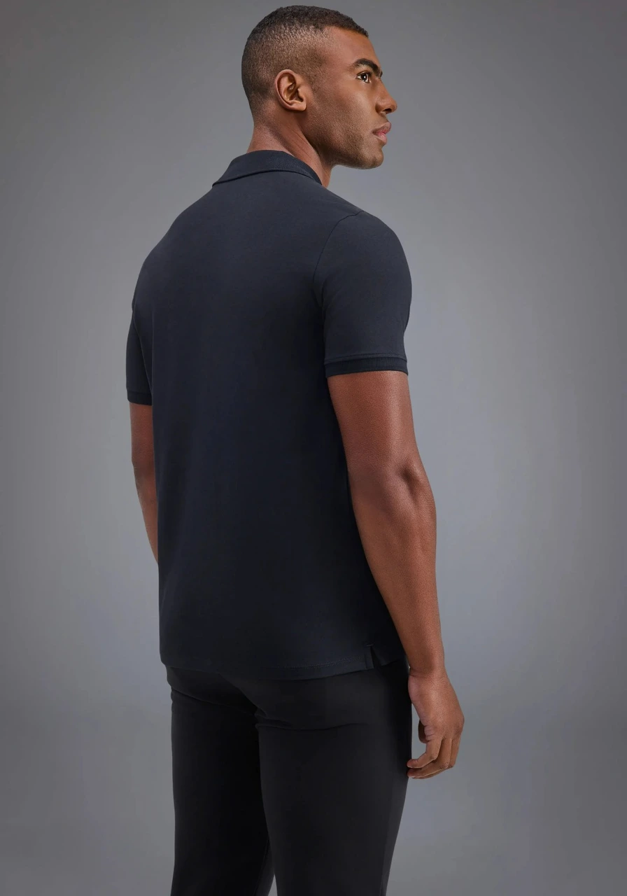 Polo Piquet Patch Tricolor Reserva Preto Ref 16531