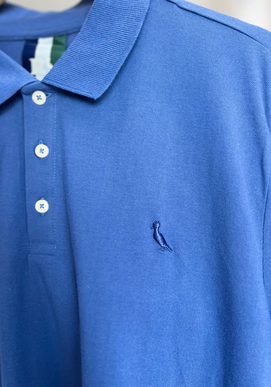 Camiseta Polo Piquet Classica Reserva Azul