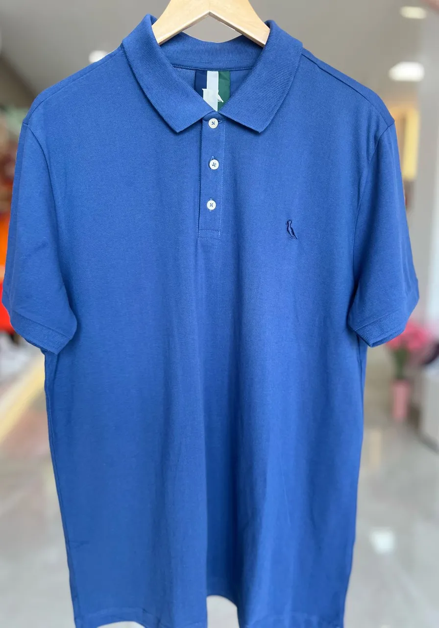 Camiseta Polo Piquet Classica Reserva Azul