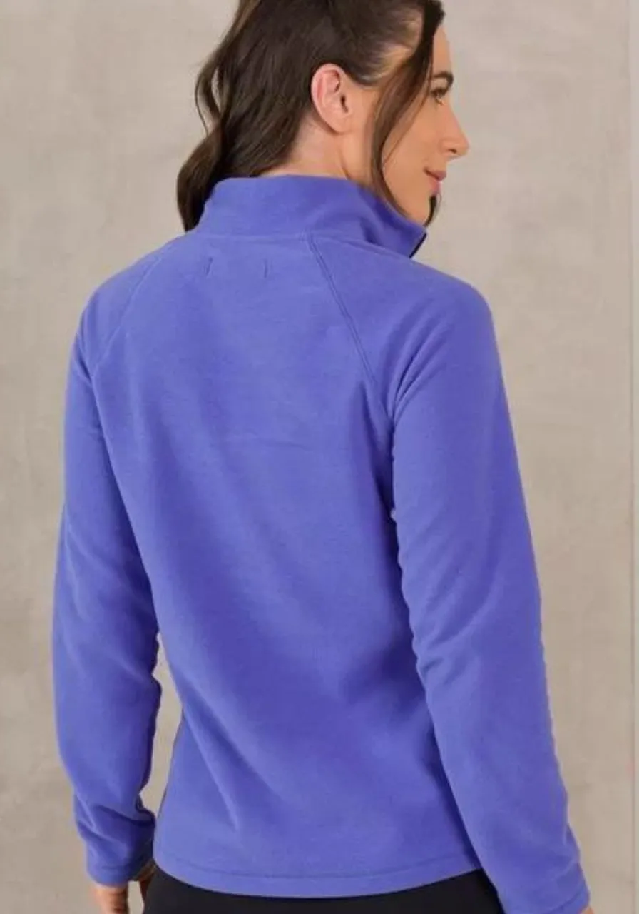 Blusão Fleece Comfort Lilás Azulado