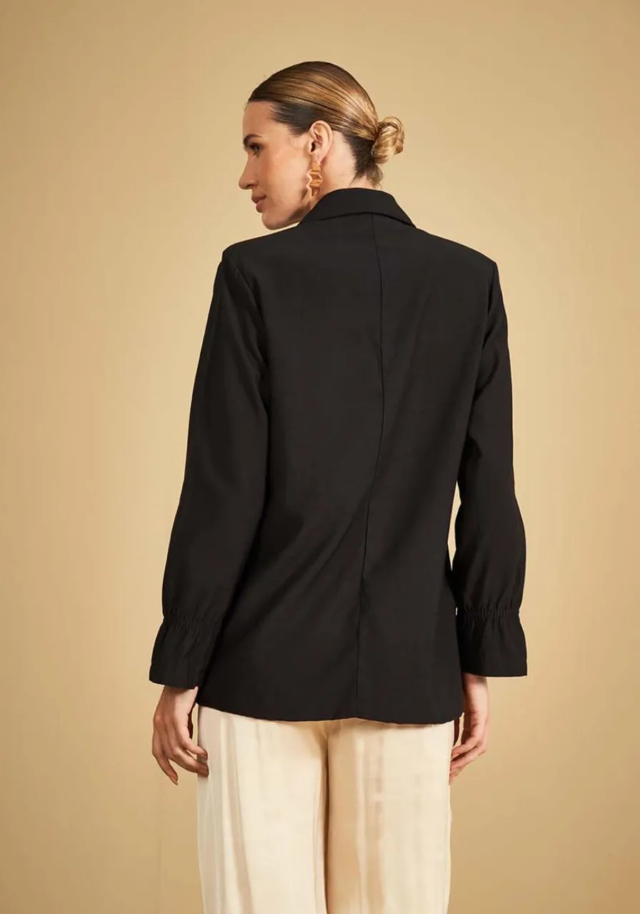 Blazer Alfaiataria Preto Sommer