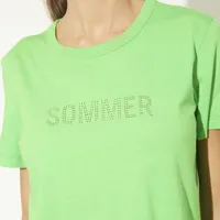 Camiseta Slim Com Aplicação Sommer - imagem 1