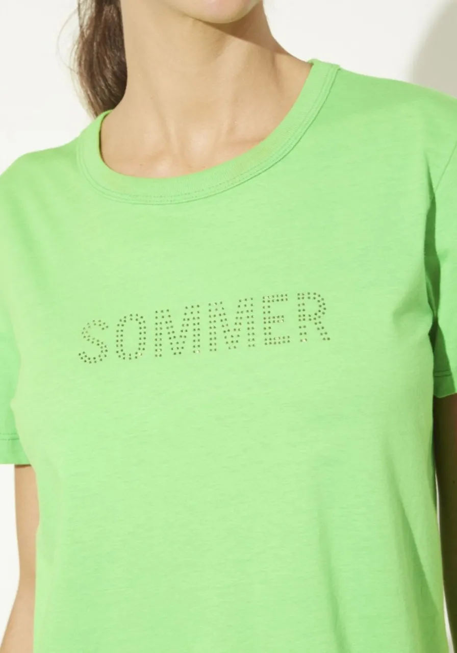 Camiseta Slim Com Aplicação Sommer