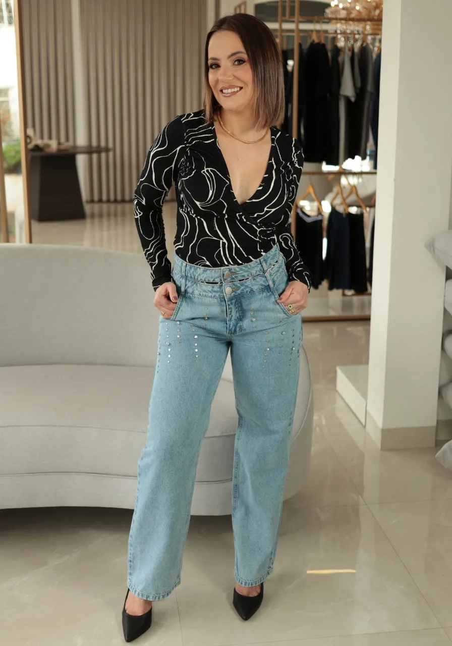 Blusa Estampada Manga Longa Sommer