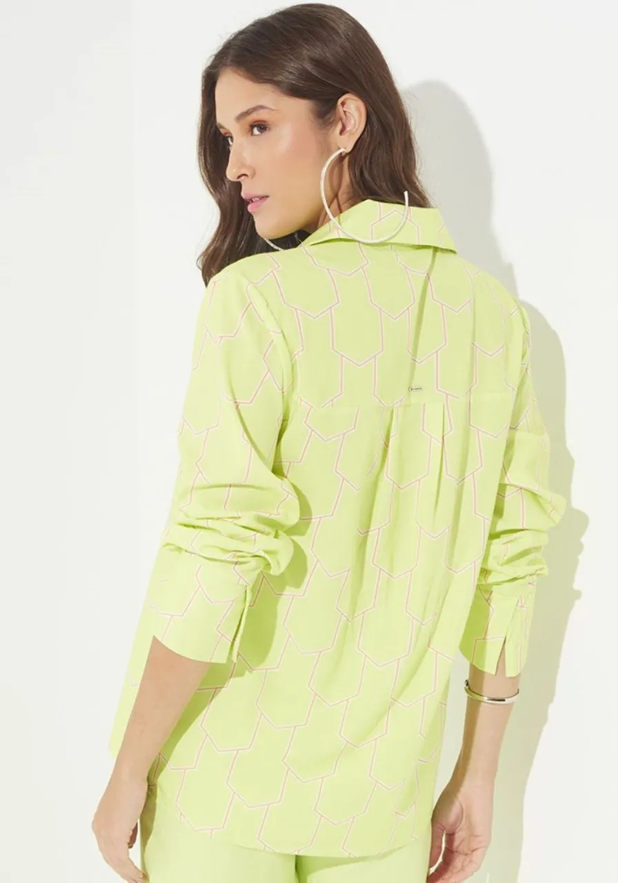 Camisa Alfaiataria Geometric Sommer