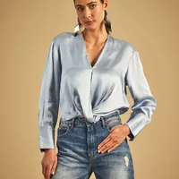 Blusa Manga Longa Azul Sweet Dreams  - imagem 1