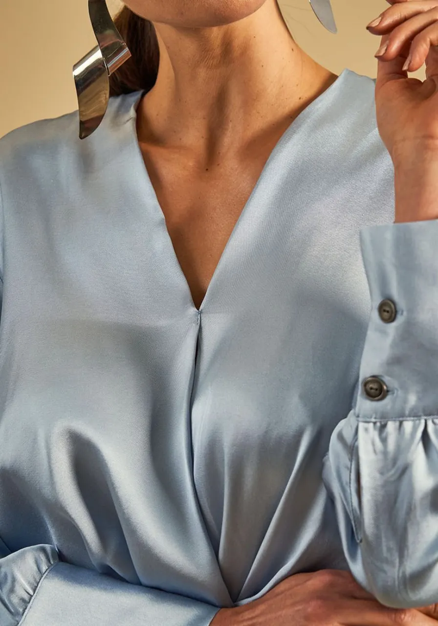 Blusa Manga Longa Azul Sweet Dreams 