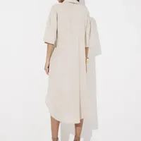Vestido Linho Bege Greige Sommer Ref 12145 - imagem 1