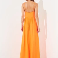 Vestido Longo Amplo Decote V Sommer  - imagem 1