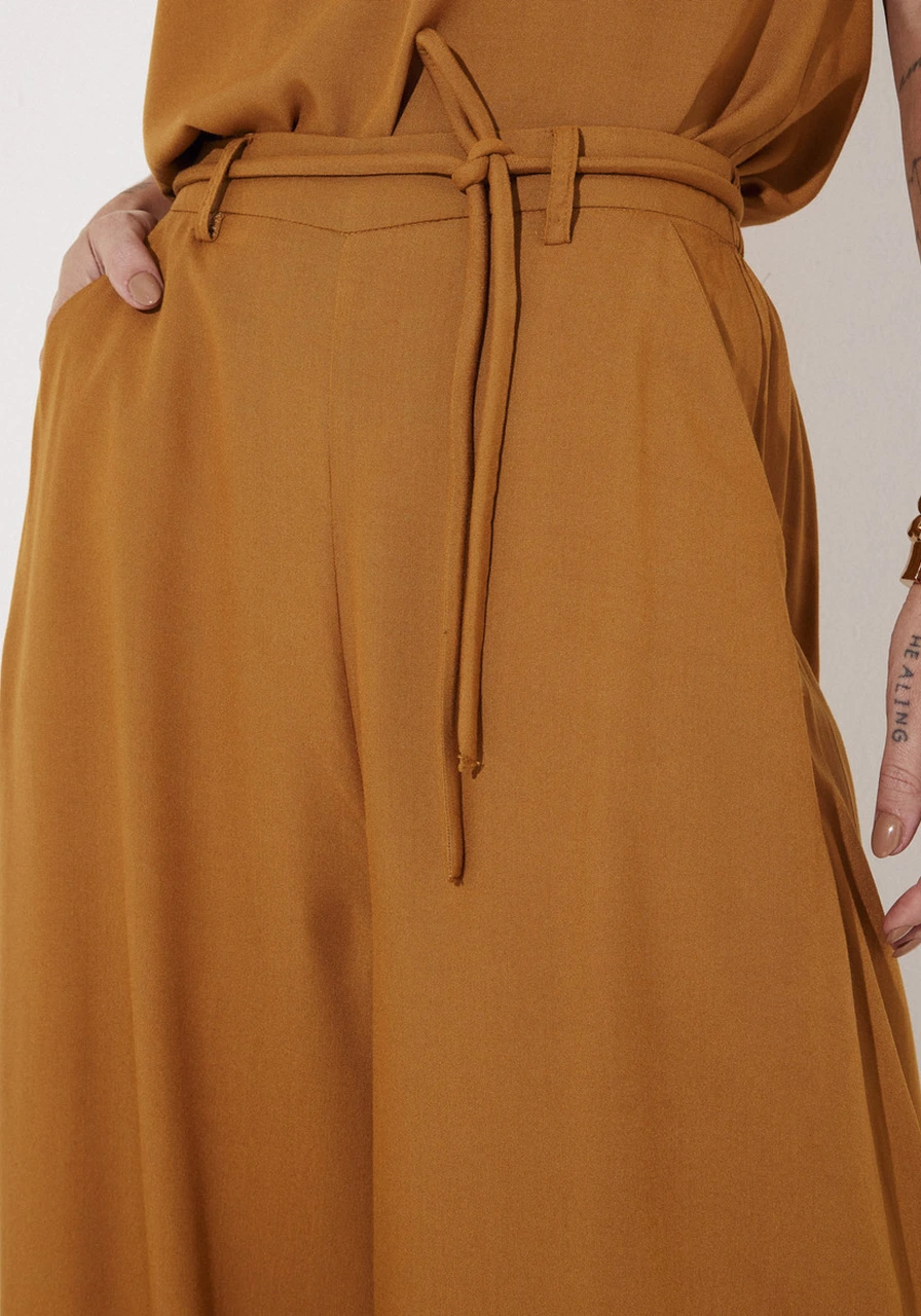 Calça Pantalona Com Cordão Sommer