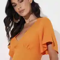 Vestido Longo Mangas Borboleta Sommer - imagem 3