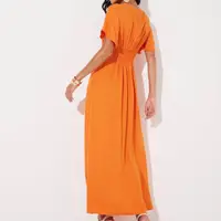 Vestido Longo Mangas Borboleta Sommer - imagem 1