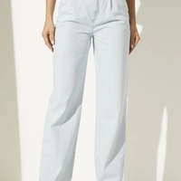 Calça Jeans Reta Straight Listras - imagem 2