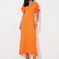Vestido Longo Mangas Borboleta Sommer - imagem 2