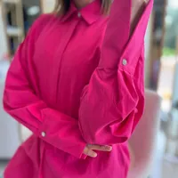 Camisa Alfaiataria Rosa Sommer - imagem 2