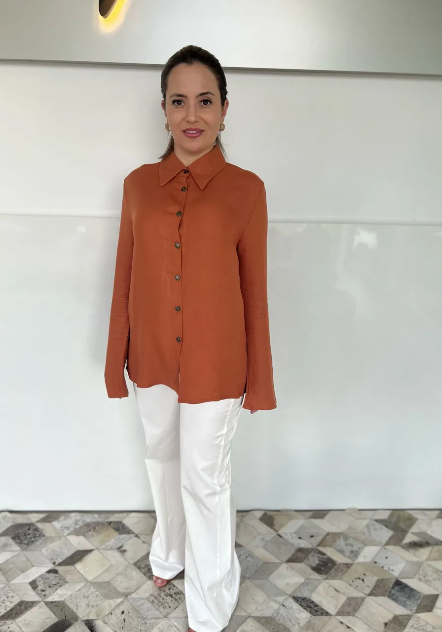 Camisa Social Sommer Marrom