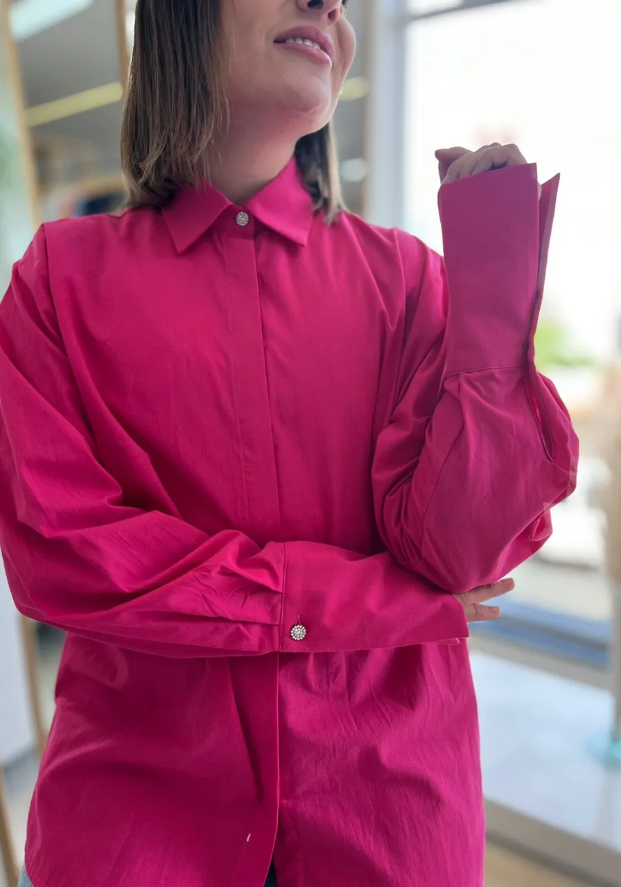 Camisa Alfaiataria Rosa Sommer