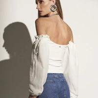Blusa Linho Ombro A Ombro Sommer - imagem 2